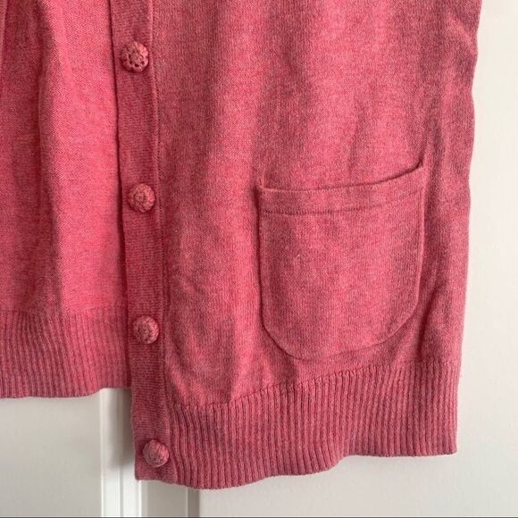 Laura Ashley pink short sleeve sweater - Picture 3 of 3